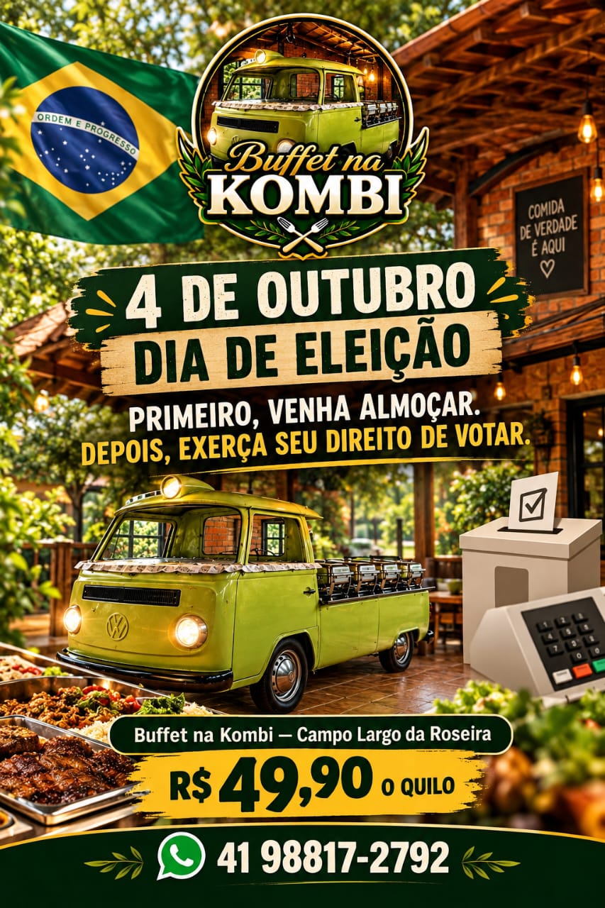 Vem almocar apos Eleição 4.10.2026